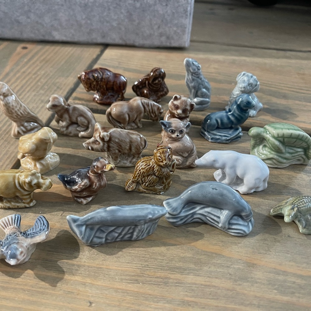 Wade Whimsies - Porcelain Miniature Animal Figurine Set
